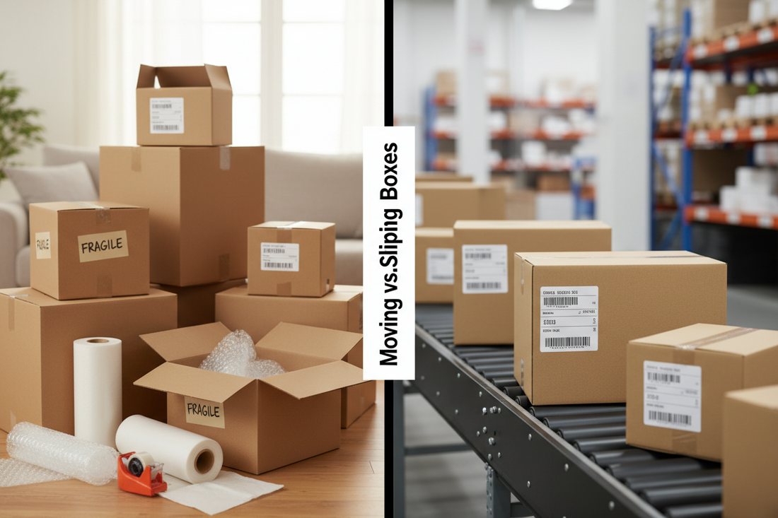 Moving Boxes vs Shipping Boxes: What's the Difference?